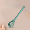 1pc; Multifunctional 3-in-1 Egg Whisk Food Holder Noodle Holder Baking Tool Egg Stirrer Manual Whisk 1 Pack 11.02''×2.76'' - Green