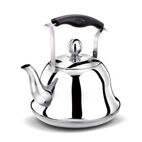 Whistling Kettle For Gas Stove Bouilloire 2l Stainless Steel Whistle Teabottle|water Kettle - silver