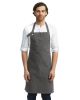 Unisex Calibre Heavy Cotton Canvas Bib Apron - BLACK - OS - DARK GREY - OS