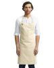 Unisex Calibre Heavy Cotton Canvas Bib Apron - BLACK - OS - NATURAL - OS