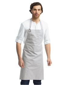 Unisex Calibre Heavy Cotton Canvas Bib Apron - BLACK - OS - SILVER - OS