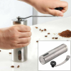 Portable Home Manual Coffee Grinder Stainless Steel with Ceramic Burr Bean Mill - Stainless Steel - Coffee Grinder