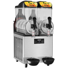 VEVOR 2 x 12L / 3.2 Gal Commercial Slush Machine Margarita Smoothie Frozen Drink - 2 x 12L / 3.2 Gal