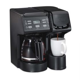 FlexBrew Trio Coffee Maker, Single Serve or 12 Cups, Black, New, 49904F - Black