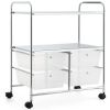 4 Drawers Shelves Rolling Storage Cart Rack - Transparent