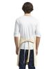 Unisex Calibre Heavy Cotton Canvas Bib Apron - BLACK - OS - NATURAL - OS