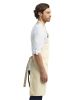 Unisex Calibre Heavy Cotton Canvas Bib Apron - BLACK - OS - NATURAL - OS