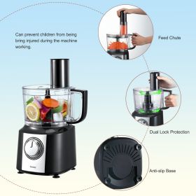 Multifunctional 600W 10Cup Classic Compact Food Processor Chef Machine Mixer Blender