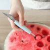 Steel Fruit Digger Cutting Watermelon Artifact Fruit Ball Digging Ball Ice Cream Round Spoon Fruit Cutting Carving Knife - pink