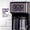 14 Cup Programmable Coffee Maker, Dark Stainless Steel - light stainless steel