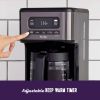 14 Cup Programmable Coffee Maker, Dark Stainless Steel - light stainless steel