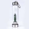 Pure Essence Natural Stone Infused Water In Glass Bottle - Clear Quartz