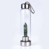 Pure Essence Natural Stone Infused Water In Glass Bottle - Obsidian