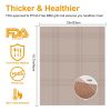 BBQ Grill Mat Non-Stick Mesh Mat Baking Sheet Liner Reusable Reversible Washable  - Beige