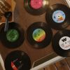 6pcs Record Design Coasters With Gift Box; Vinyl Record Coasters For Drinks Novelty"