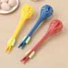 1pc; Multifunctional 3-in-1 Egg Whisk Food Holder Noodle Holder Baking Tool Egg Stirrer Manual Whisk 1 Pack 11.02''×2.76'' - Green