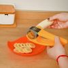 1pc Banana Slicer, Kitchen Gadget, Stainless Steel Blade, Banana Slicer, Cucumber, Ham, Can Be Used With 6.88in*2.04in - Mixed