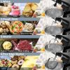 3-in-1 Multi-functional 6-speed Tilt-head Food Stand Mixer - black