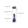 Pure Essence Natural Stone Infused Water In Glass Bottle - Amethyst Purple