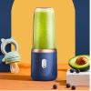 Portable Electric Juicer 400ml Lemon Orange Fruit Squeezer Multifunction Mixer Fruit Smoothie Blender Household Appliances - Pink 2 cups