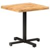 Bistro Table Square 27.6"x27.6"x29.5" Rough Mango Wood