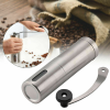 Portable Home Manual Coffee Grinder Stainless Steel with Ceramic Burr Bean Mill - Stainless Steel - Coffee Grinder