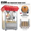 VEVOR Popcorn Popper Machine 8 Oz Countertop Popcorn Maker 850W 48 Cups Red - 8 Oz