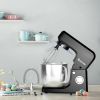 3-in-1 Multi-functional 6-speed Tilt-head Food Stand Mixer - black