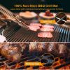 BBQ Grill Mat Non-Stick Mesh Mat Baking Sheet Liner Reusable Reversible Washable  - Beige