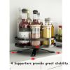 Turntable Lazy Susan Organizer Rotating Spice Storage Rack Organization for Kitchen Countertop Cabinet - Round