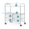 4 Drawers Shelves Rolling Storage Cart Rack - Transparent